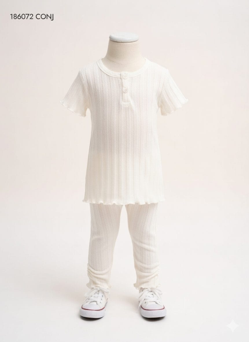Conjunto Polito Para Niña Marfil – 186082
