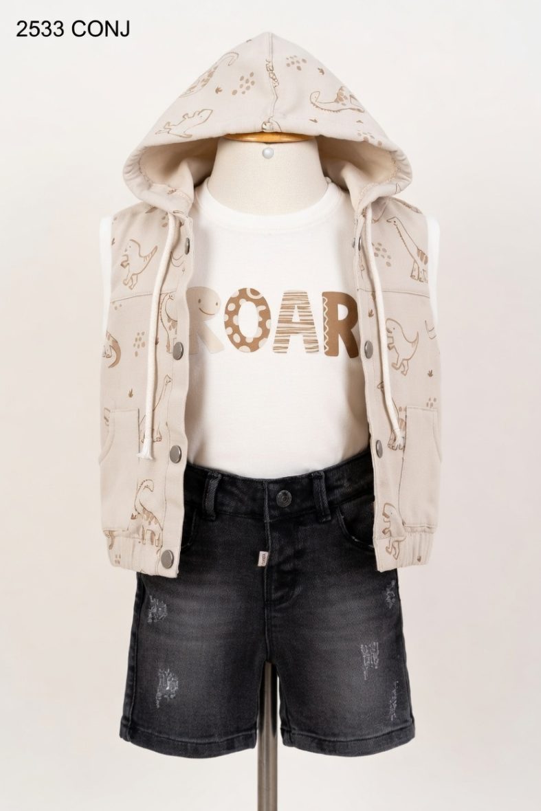 CONJUNTO TRES PIEZAS PARA NIÑO 2533