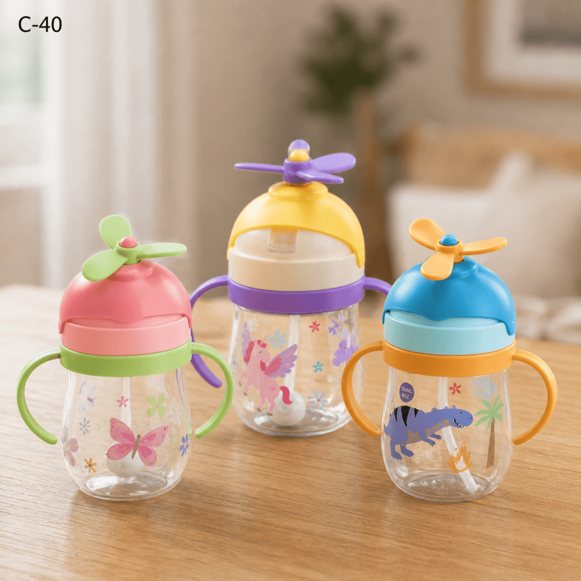 C-40 -Vaso de Entrenamiento con Pitillo 250ml