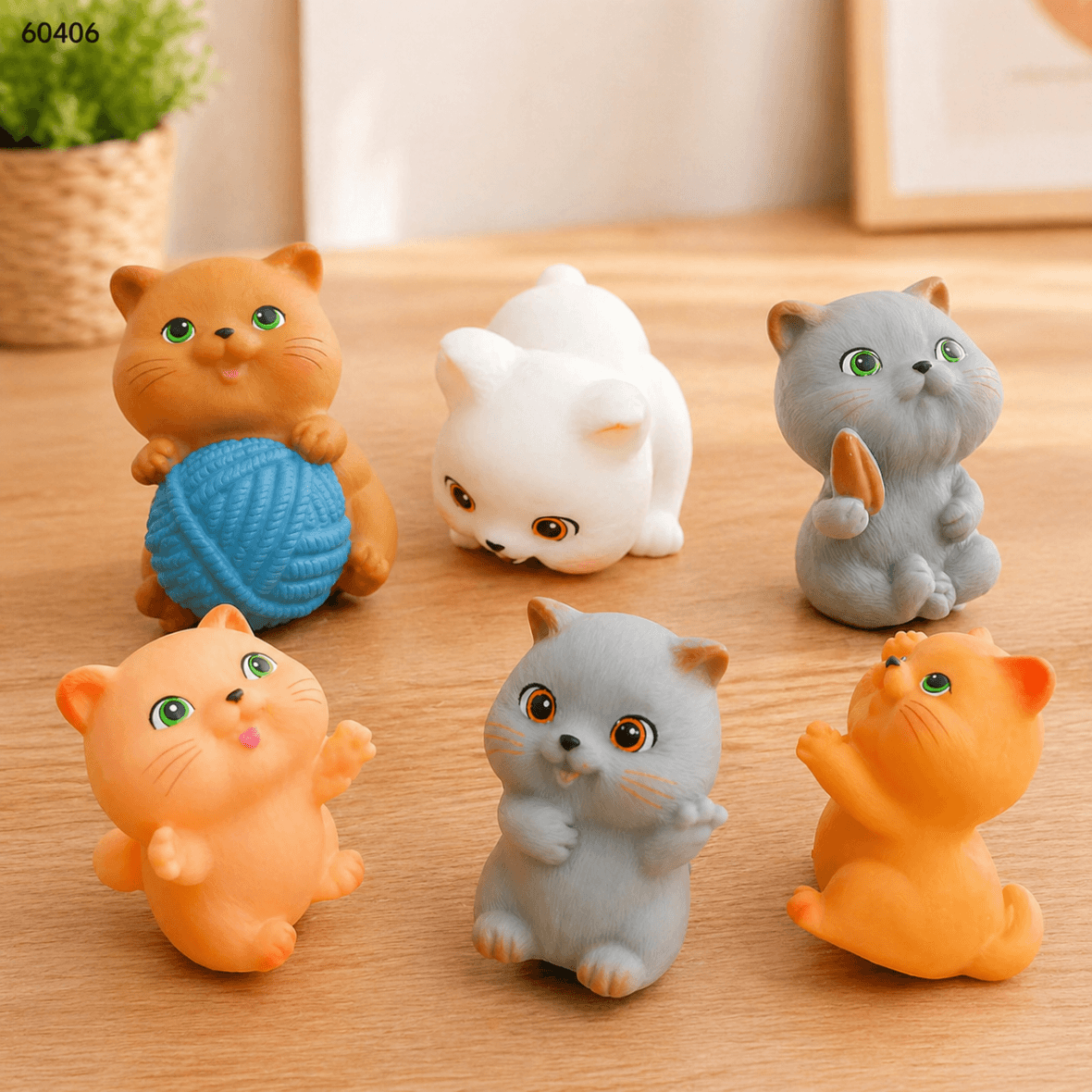 60406- SET DE GATITOS CHILLONES