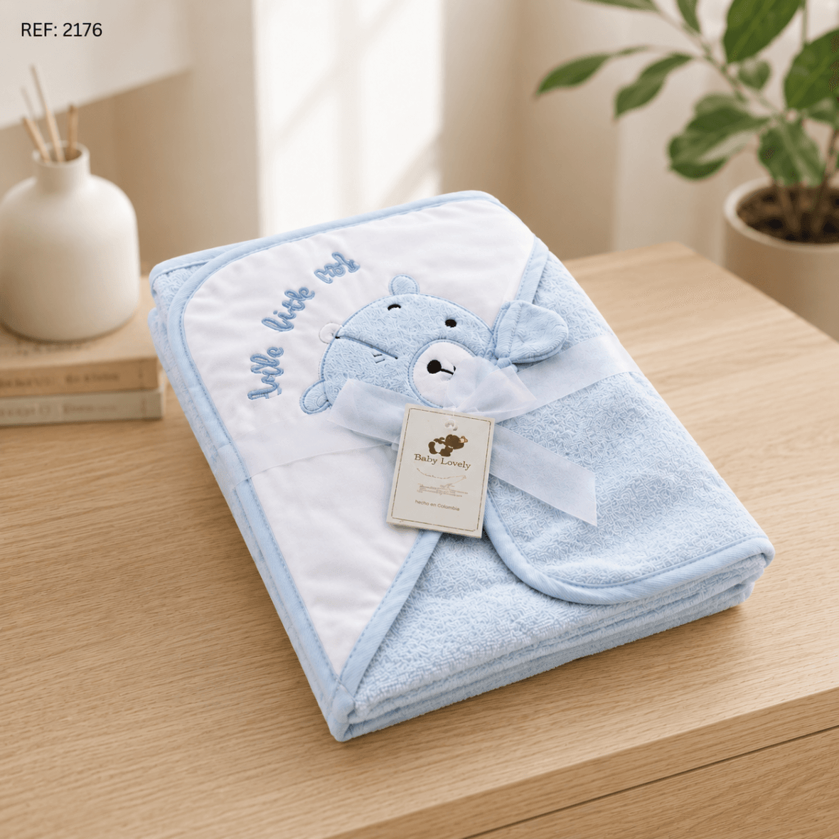 2176 -TOALLA CON CAPA PARA BEBE