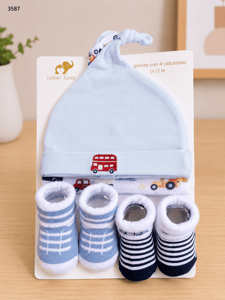 3587- SET DE GORROS MAS MEDIAS