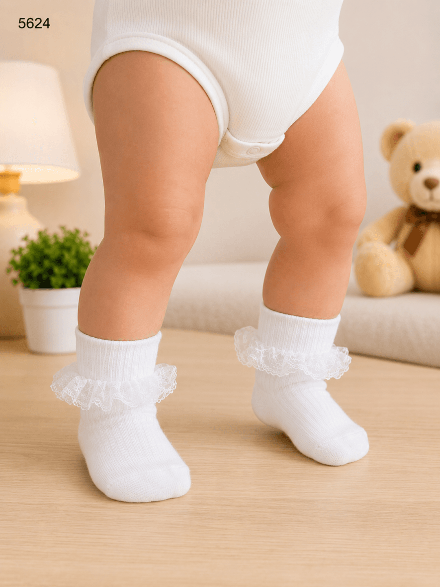 5624- Medias para Bebé Princess Rose x3 Pares